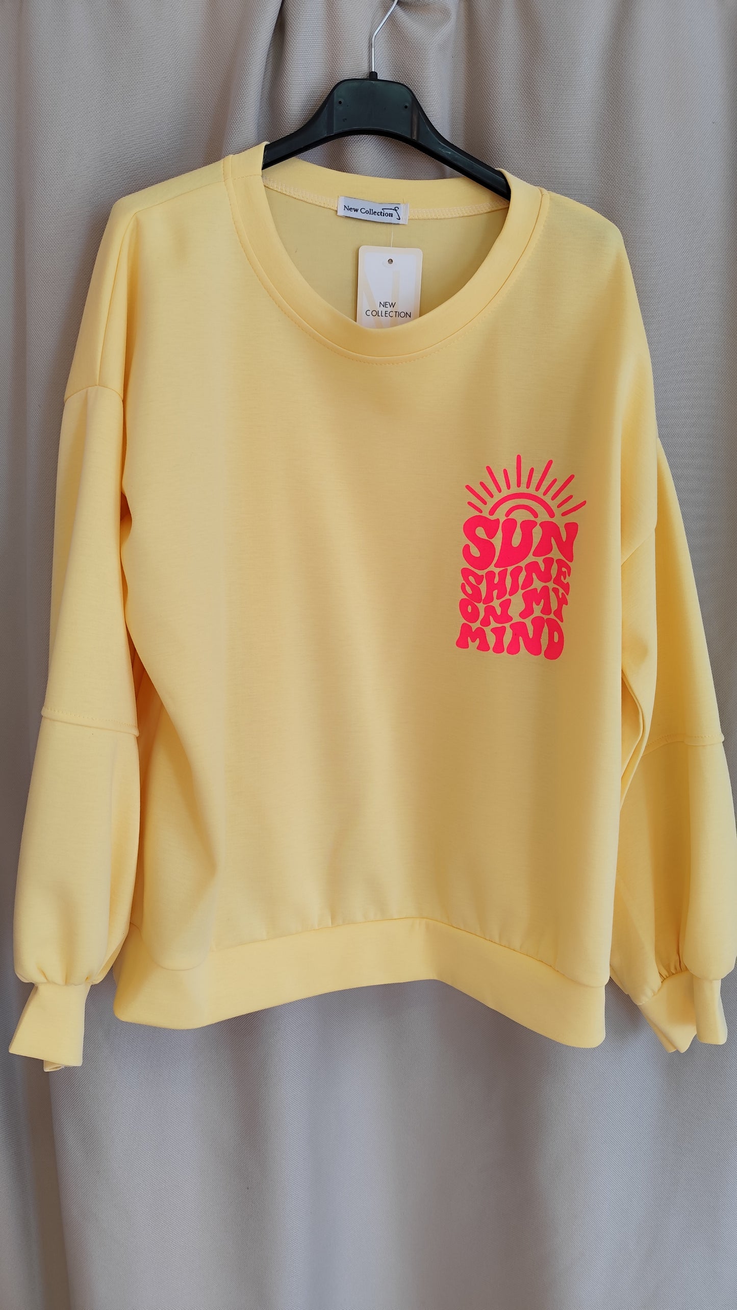 Butterstoff Sweatshirt Sunshine Gelb