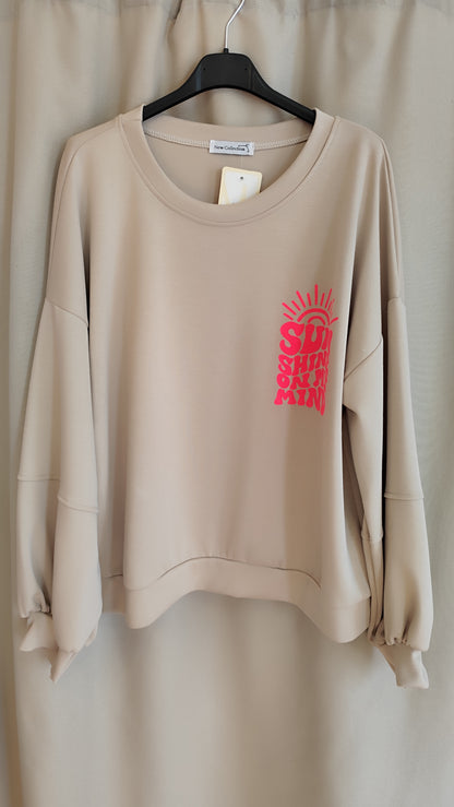 Butterstoff Sweatshirt Sunshine Beige