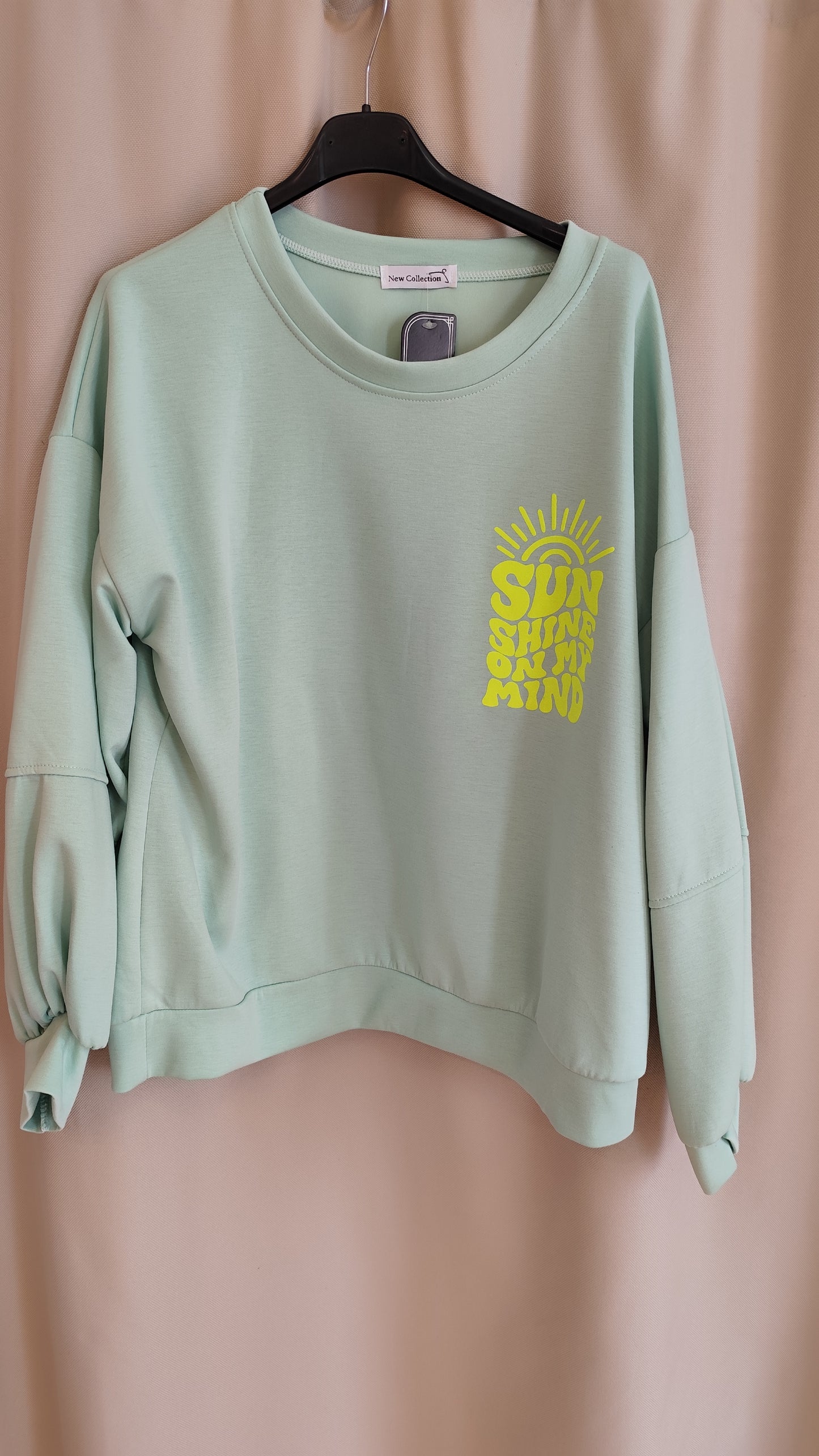 Butterstoff Sweatshirt Sunshine Mint