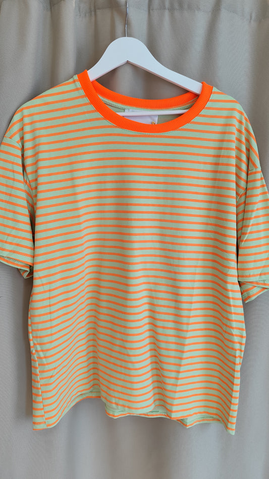 T-Shirt Livia Grün-Orange