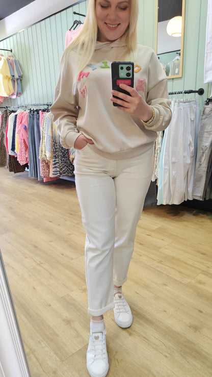 Mom Fit Beige Marivy Paris